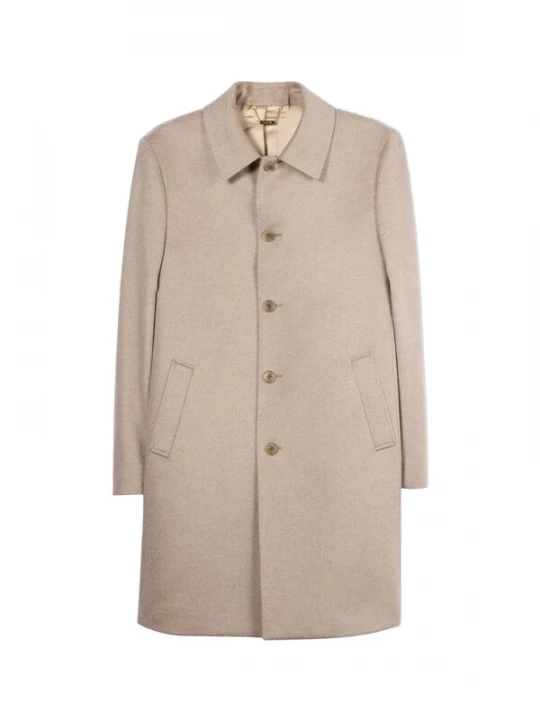 Foto van product GOBI Cashmere Tussenjas 'Men’s Single-Breasted Cashmere Coat' taupe