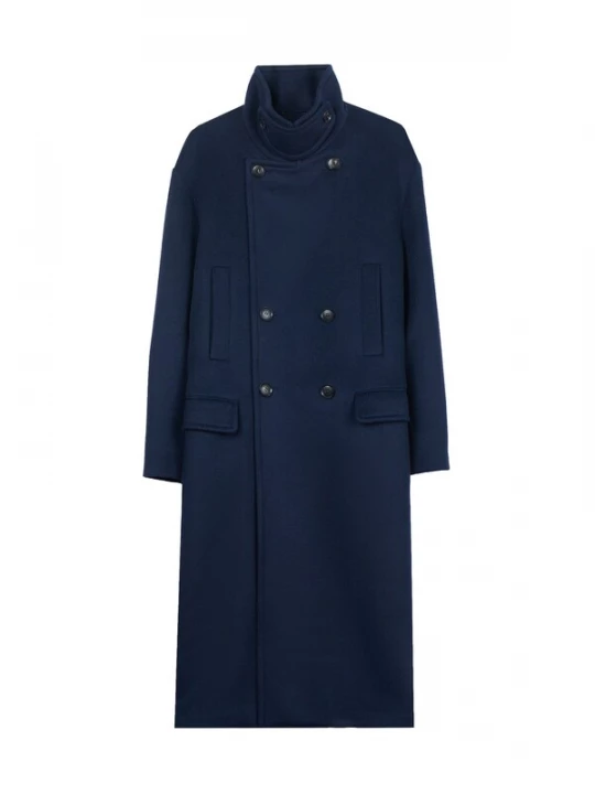 Foto van product GOBI Cashmere Tussenjas 'Unisex Cashmere Trench Coat' navy
