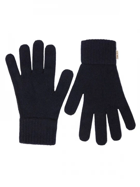 Foto van product GOBI Cashmere Vingerhandschoenen 'Essential Knit Cashmere Gloves' zwart