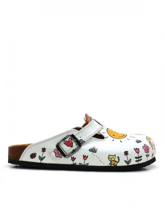 Foto van product Goby Clogs 'Women Calceo Clogs WCAL5443 with doodles design' wit