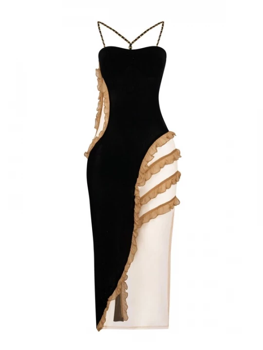Foto van product GOD SAVE QUEENS Avondjurk 'I'm Here Dress' zwart