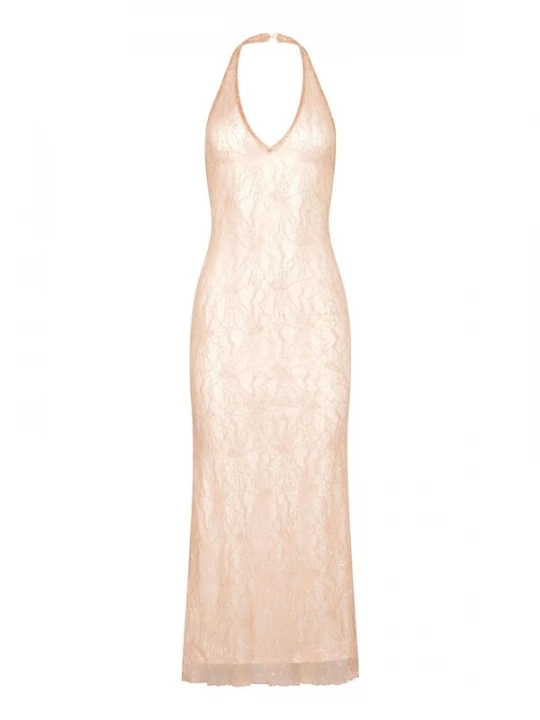 Foto van product GOD SAVE QUEENS Avondjurk 'Venus Pearl' lichtbeige