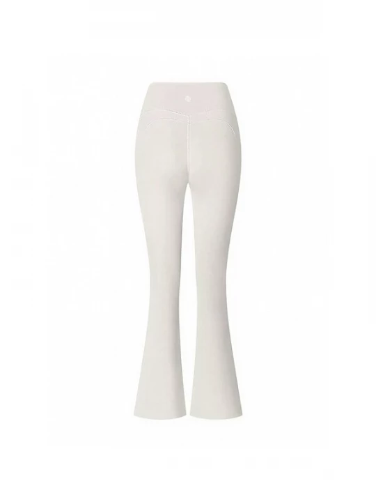 Foto van product GOD SAVE QUEENS Leggings 'Second Skin Studio High-Waisted Bootcut Legging' ivoor