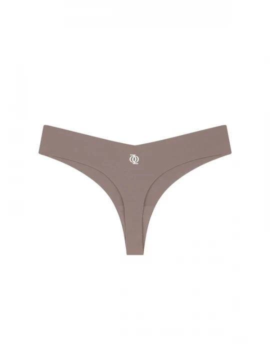 Foto van product GOD SAVE QUEENS Slip 'Second Skin Brazilian' bruin