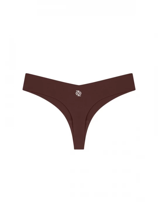 Foto van product GOD SAVE QUEENS Slip 'Second Skin Brazilian' chocoladebruin