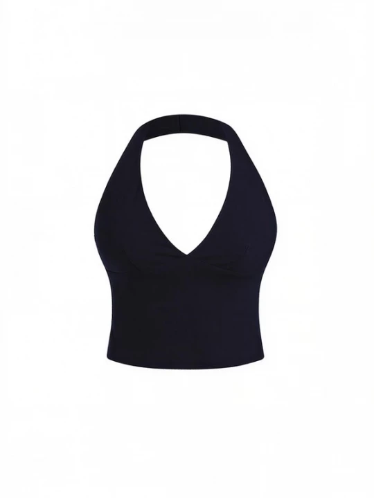 Foto van product GOD SAVE QUEENS Sporttop 'Second Skin Studio Halter Top' grafiet