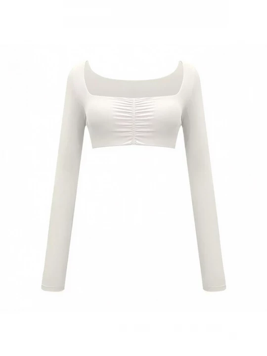 Foto van product GOD SAVE QUEENS Sporttop 'Second Skin Studio Long Sleeve Top' ivoor
