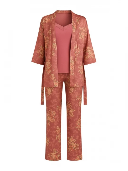 Foto van product Goldenbay Pyjama 'Dandelion' oudroze / pastelroze