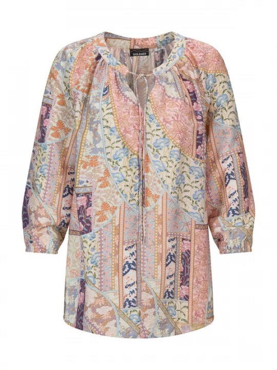 Foto van product Goldner Blouse geel / lila / oranje / rosa