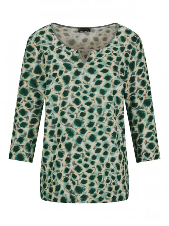 Foto van product Goldner Blouse beige / groen