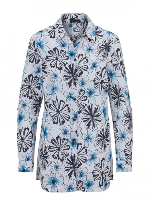 Foto van product Goldner Blouse blauw / gemengde kleuren