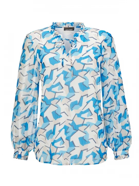 Foto van product Goldner Blouse blauw / gemengde kleuren