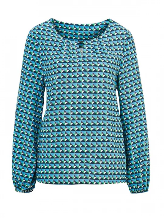 Foto van product Goldner Blouse blauw / gemengde kleuren