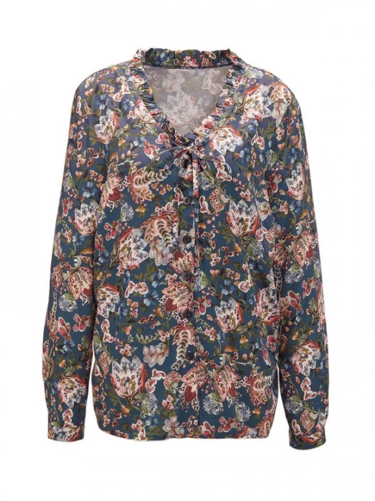 Foto van product Goldner Blouse blauw / gemengde kleuren
