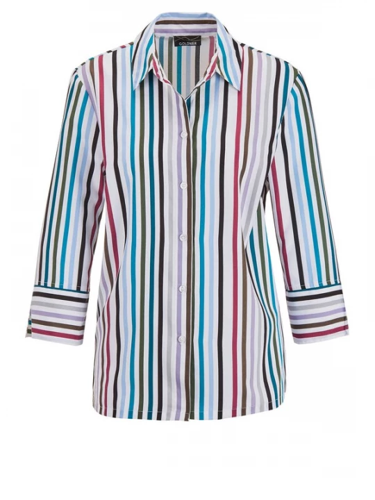 Foto van product Goldner Blouse blauw / spar / zwart / wit