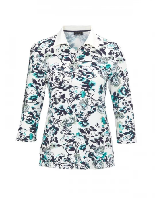 Foto van product Goldner Blouse blauw / wit