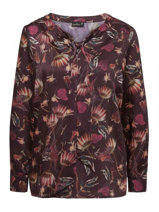 Foto van product Goldner Blouse bruin / bordeaux