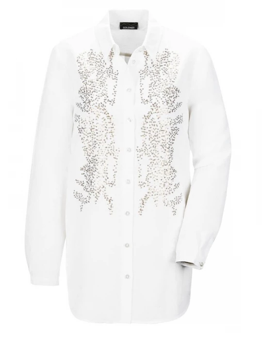 Foto van product Goldner Blouse crème / bruin / wit