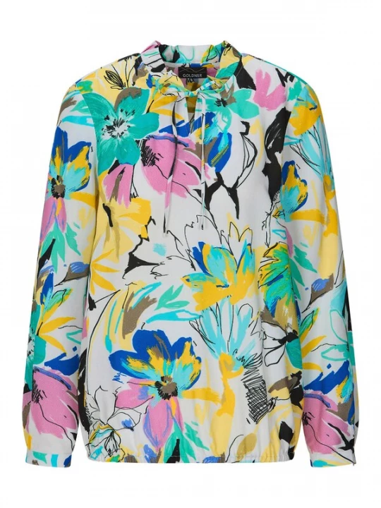 Foto van product Goldner Blouse gemengde kleuren / wit