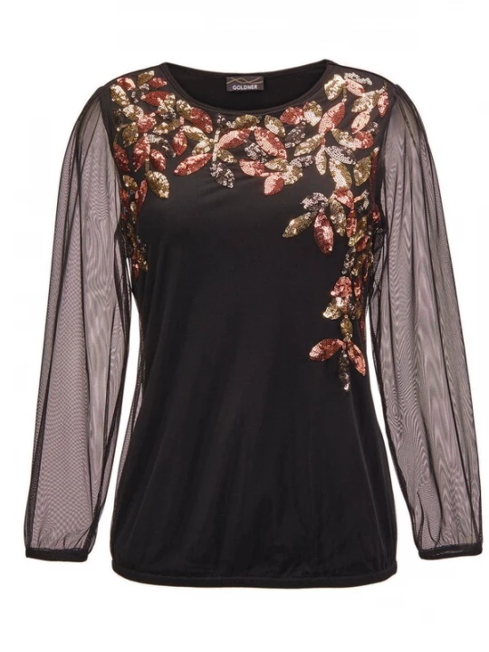 Foto van product Goldner Shirt koper / goud / zwart
