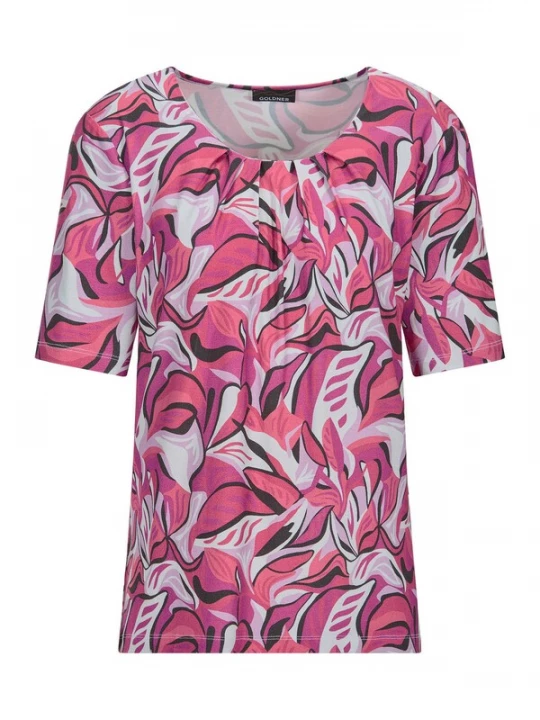 Foto van product Goldner Blouse grijs / pink / zwart