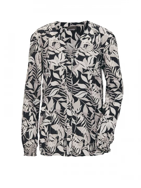 Foto van product Goldner Blouse grijs / zwart