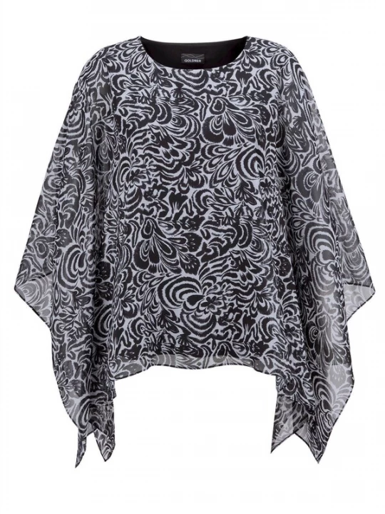 Foto van product Goldner Blouse grijs / zwart