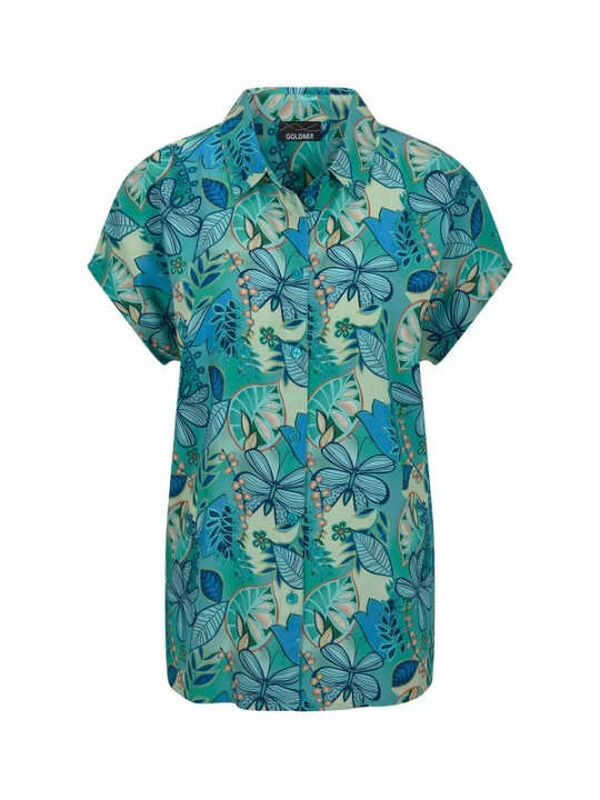 Foto van product Goldner Blouse groen / gemengde kleuren