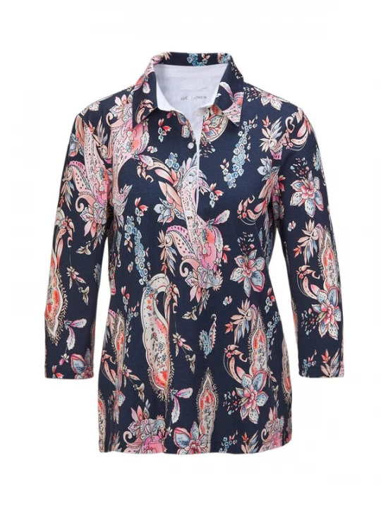 Foto van product Goldner Blouse marine / gemengde kleuren
