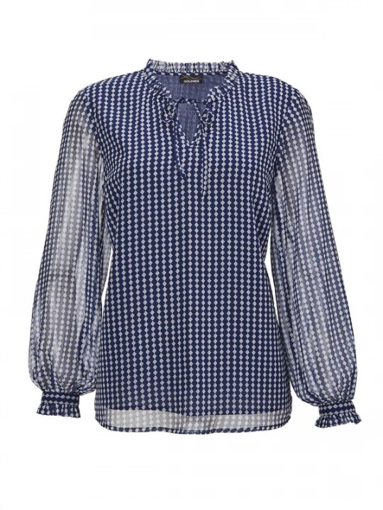 Foto van product Goldner Blouse marine / wit
