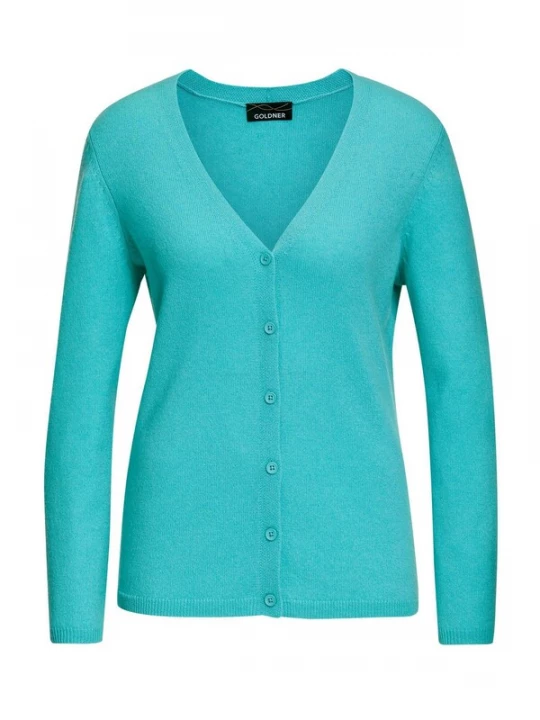 Foto van product Goldner Gebreid vest aqua