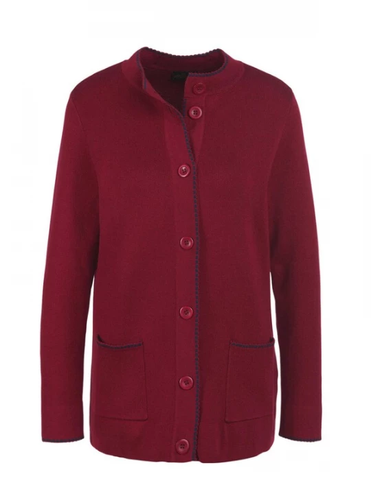 Foto van product Goldner Gebreid vest donkerrood