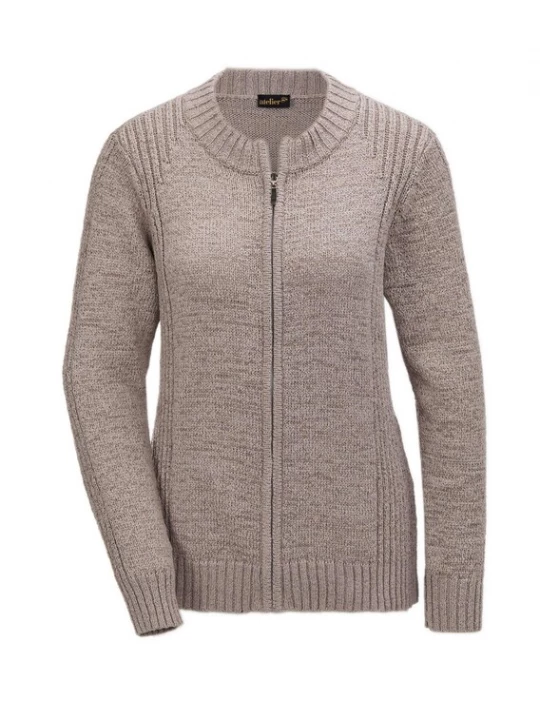 Foto van product Goldner Gebreid vest taupe