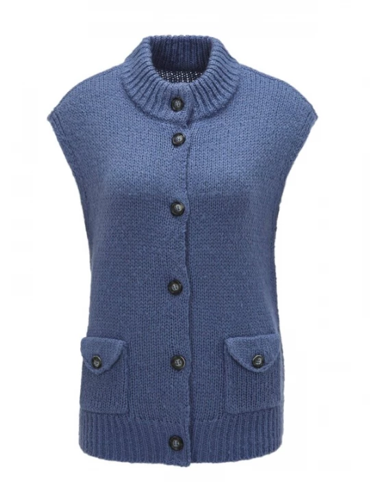 Foto van product Goldner Gebreide bodywarmer blauw