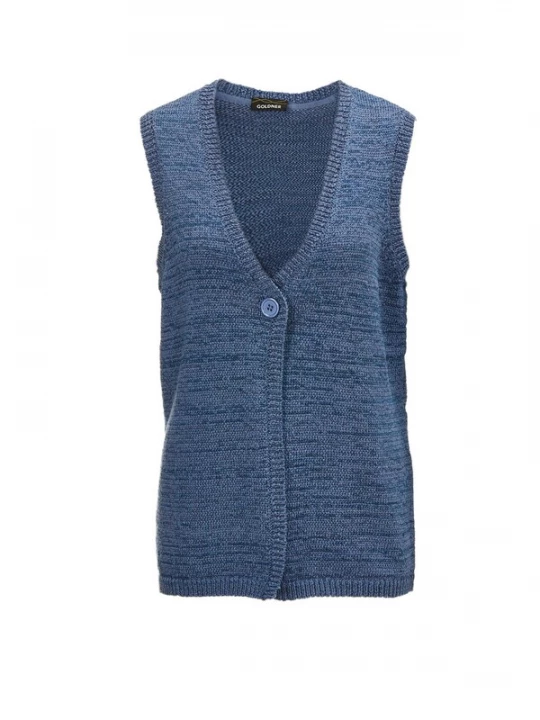 Foto van product Goldner Gebreide bodywarmer blauw
