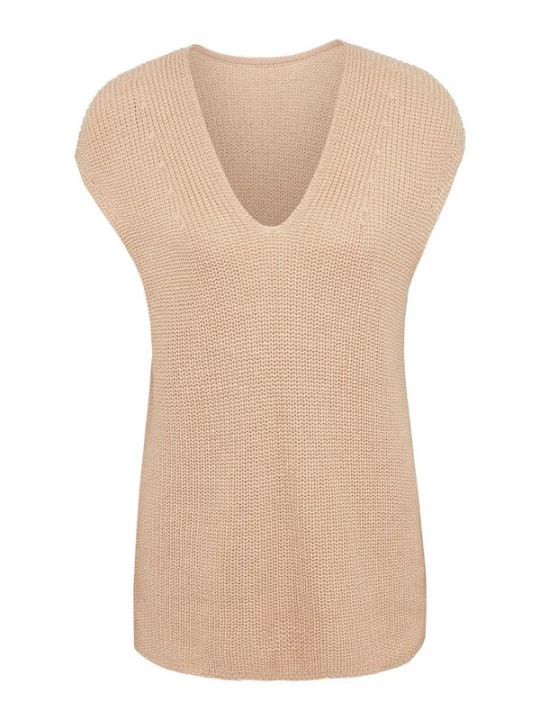 Foto van product Goldner Gebreide bodywarmer bruin