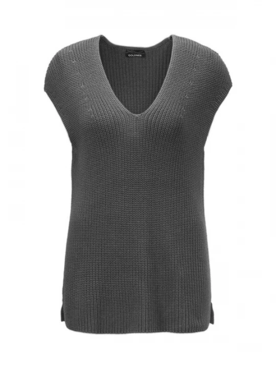 Foto van product Goldner Gebreide bodywarmer donkergrijs
