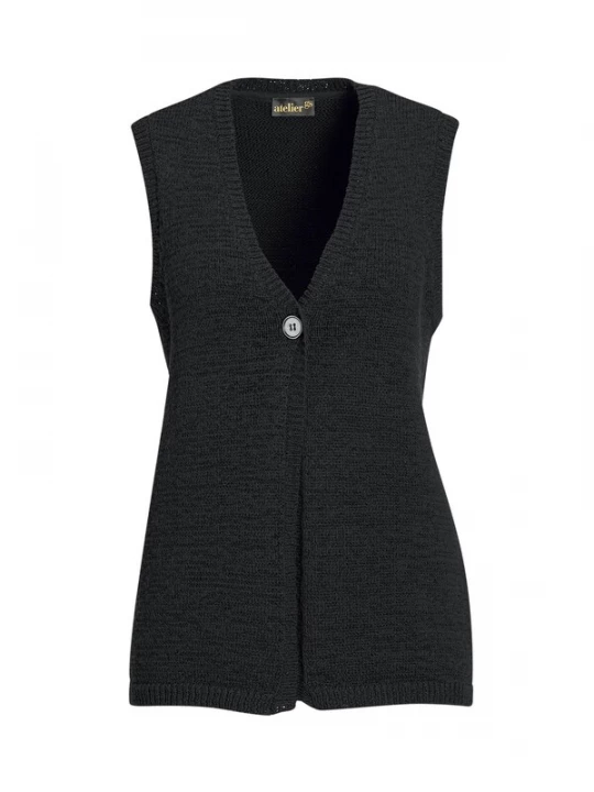Foto van product Goldner Gebreide bodywarmer zwart