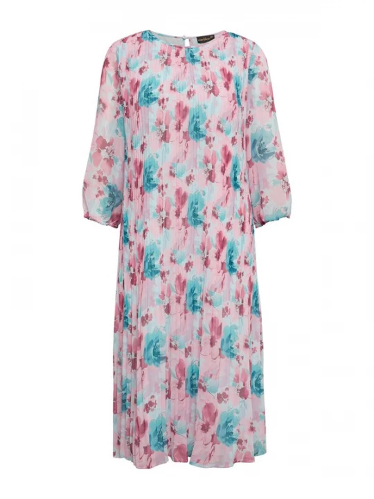Foto van product Goldner Jurk blauw / lichtroze / donkerroze