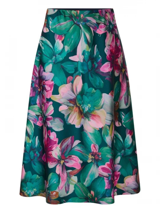 Foto van product Goldner Rok mosterd / petrol / smaragd / pink