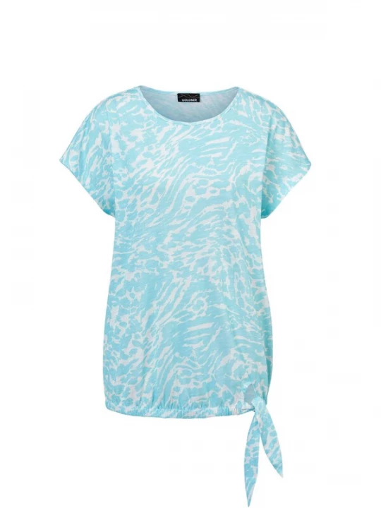 Foto van product Goldner Shirt aqua / wit