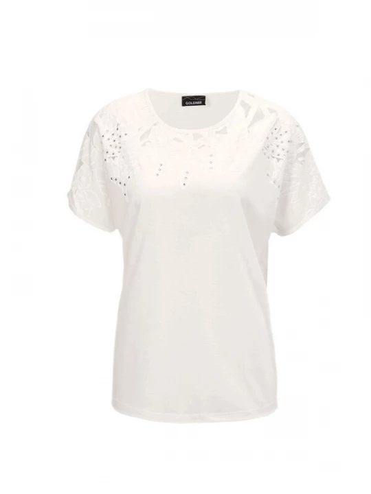 Foto van product Goldner Shirt 'Ausbrenner' wit