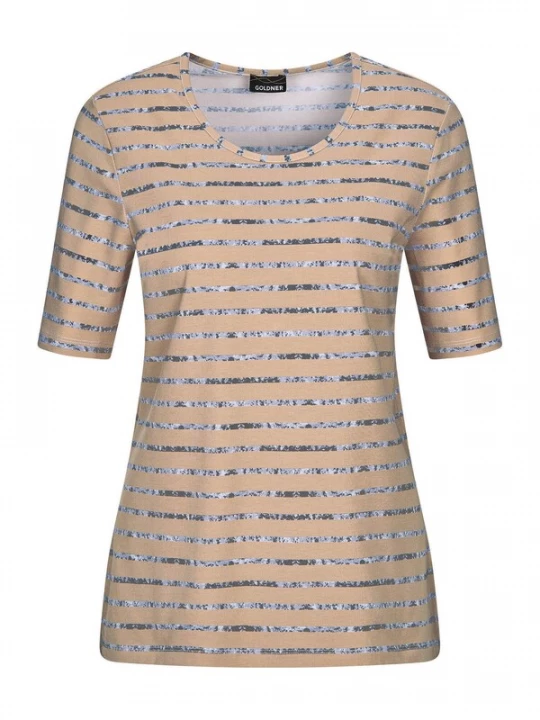 Foto van product Goldner Shirt beige / gemengde kleuren