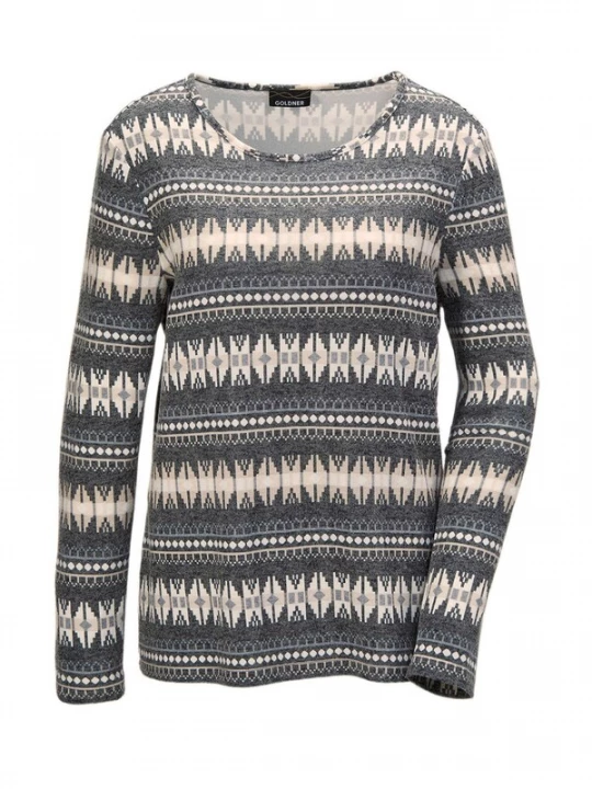 Foto van product Goldner Shirt beige / grijs