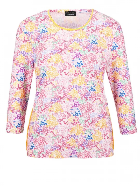 Foto van product Goldner Shirt blauw / geel / pink / wit