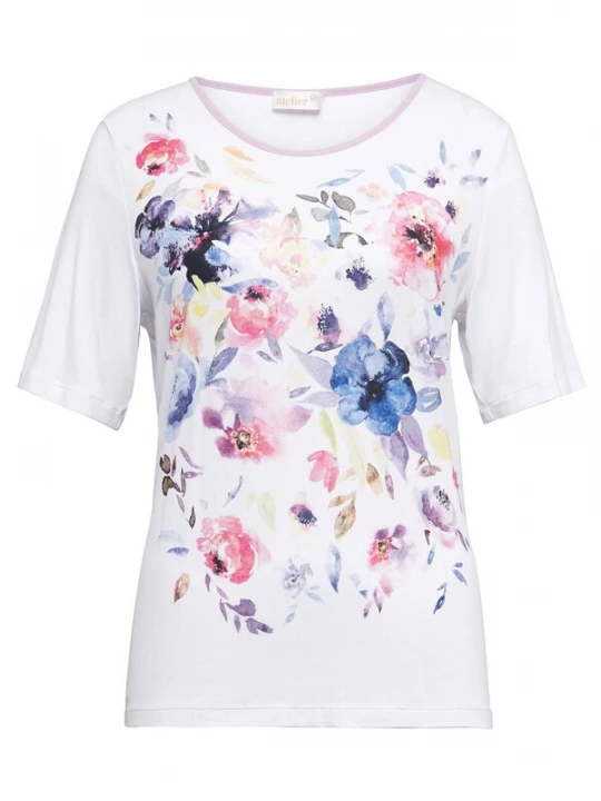 Foto van product Goldner Shirt blauw / geel / pink / zwart / wit