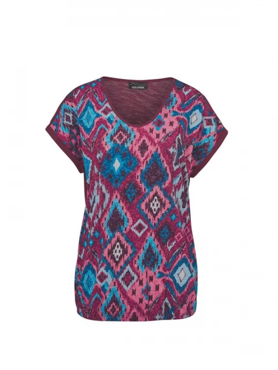 Foto van product Goldner Shirt blauw / lila / gemengde kleuren