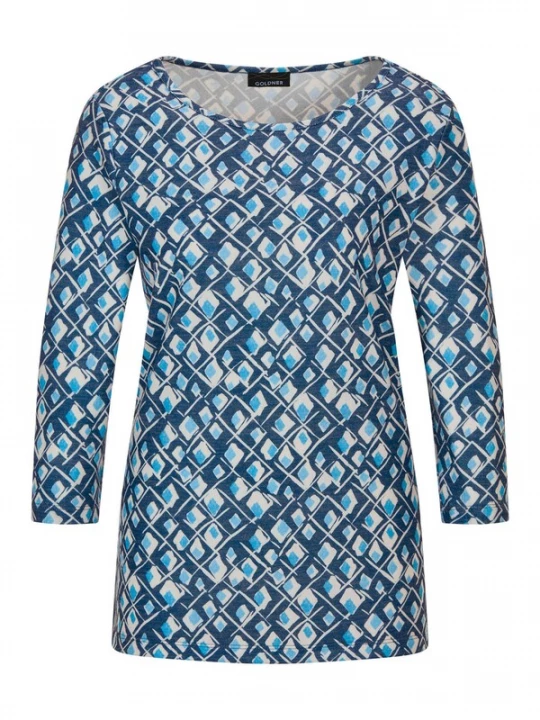 Foto van product Goldner Shirt blauw / navy / wit