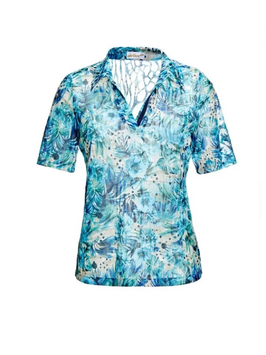 Foto van product Goldner Shirt blauw / turquoise
