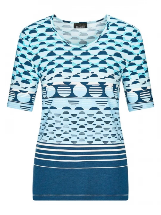 Foto van product Goldner Shirt blauw / wit
